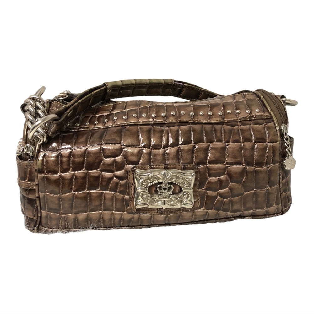 Kathy Van Zealand Large Duffle Style  Weekender Shoulder Purse Satchel Bag